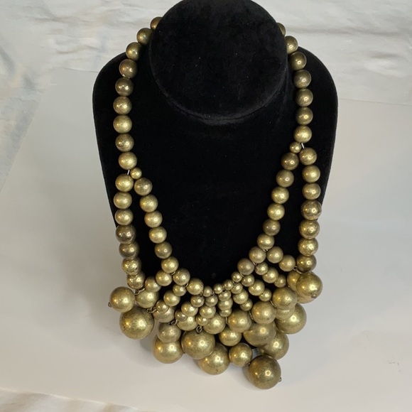 Goldtone Bauble Necklace - Picture 6 of 6